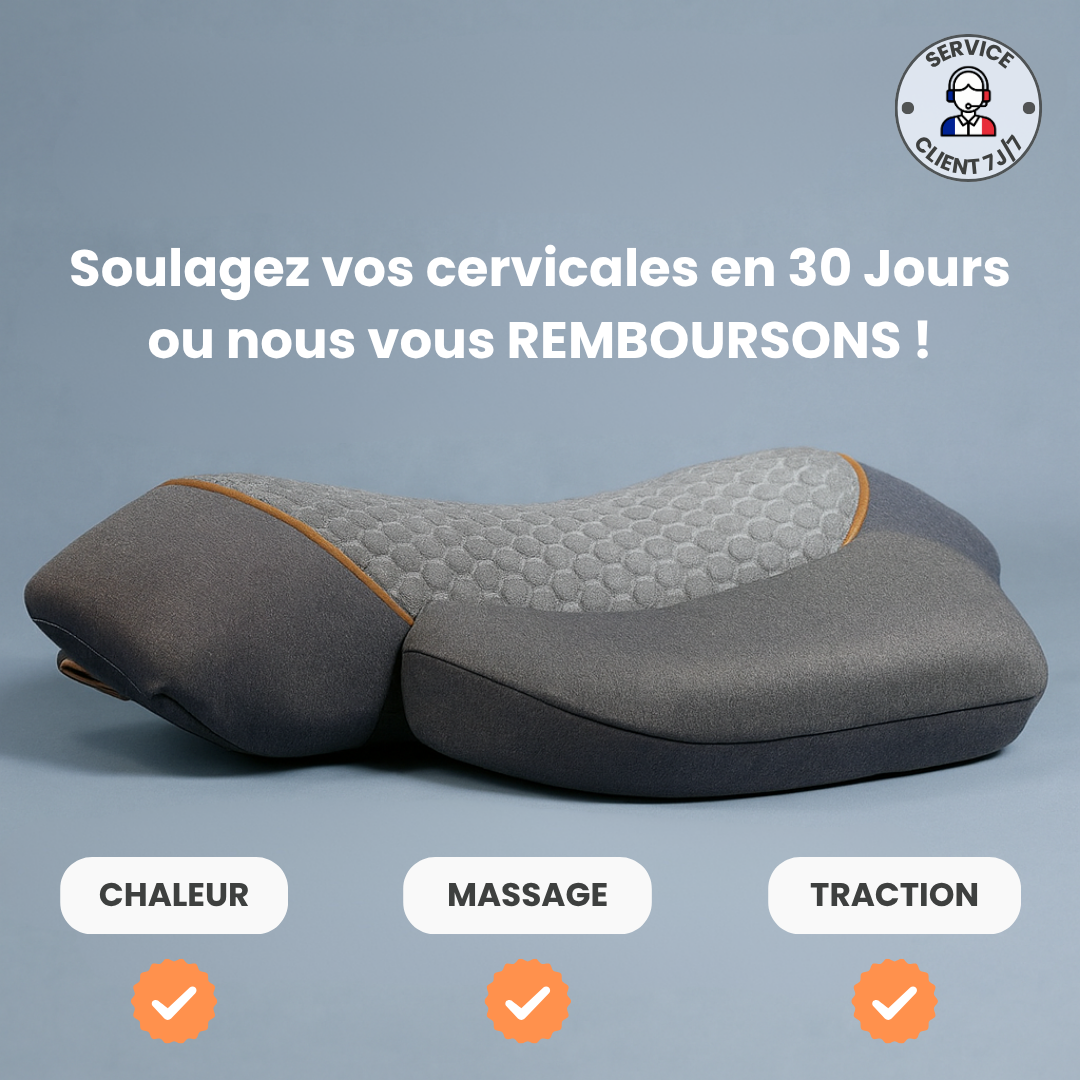 Coussin Zenova - Masseur cervical 3-en-1